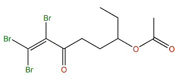 1,1,3-Tribromo-6-oxo-7-octen-3-yl acetate